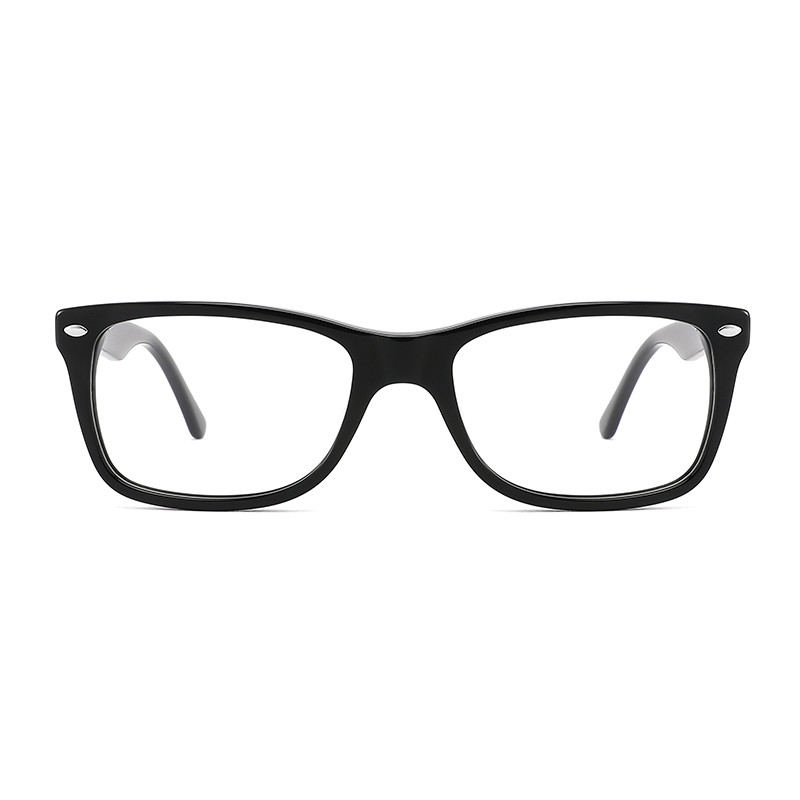 Square Non Prescription Acetate Frame Glasses Clear Lenses For Men Women Manufactures