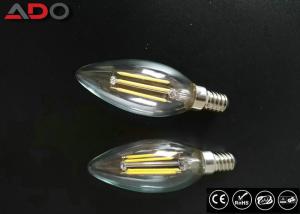  Triac Dimmable Power Saving Light Bulbs 35 * 98mm E14 / E12 C35 Candle Shape Manufactures
