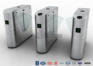  Auto Retractable Entrance Waist High Turnstile With Face Recognition / Card Reader Manufactures