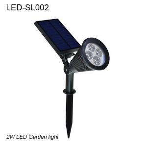  2W IP44 exterior solar LED light & Solar led garden light for park Manufactures