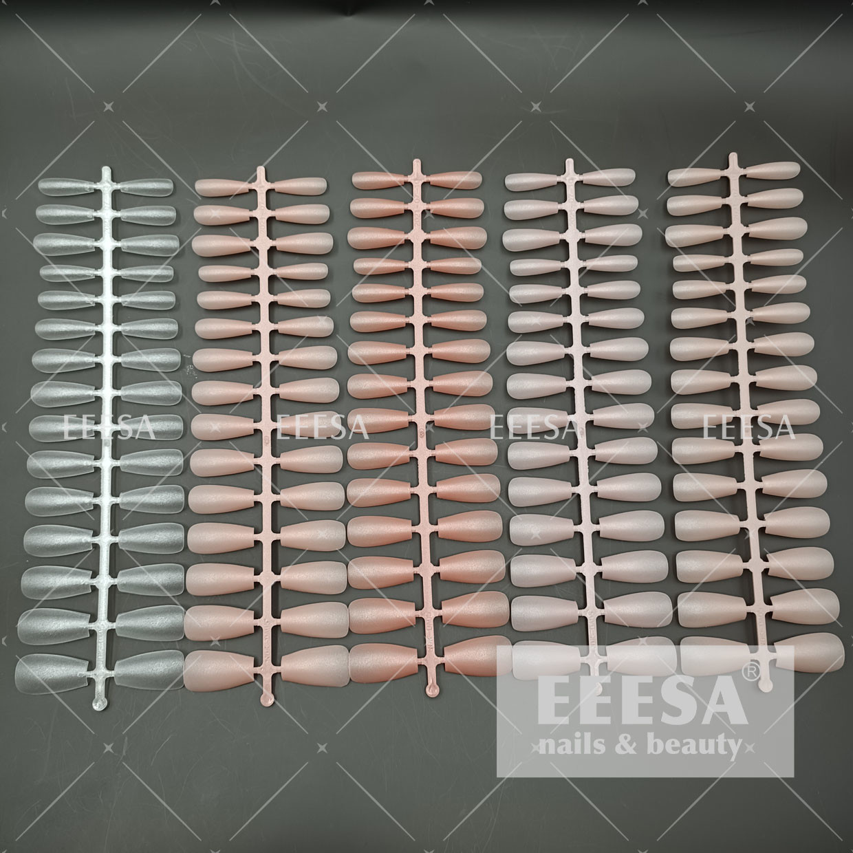  15 Sizes Frosted Long Medium Short Coffin Shape Press On Nails Manufactures