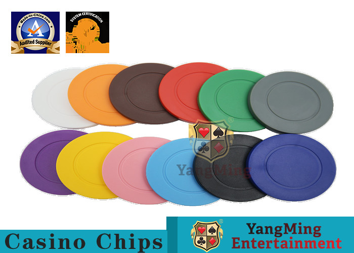 Lightweight ABS Hotstamping Logo Dice Poker Chip / Colorful Roulette Poker Chips Manufactures
