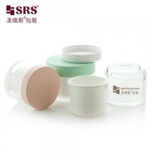 China 50g 100g 240g Empty Replaceable Plastic Transparent Acrylic Container Cream Luxury Cosmetic Jar on sale