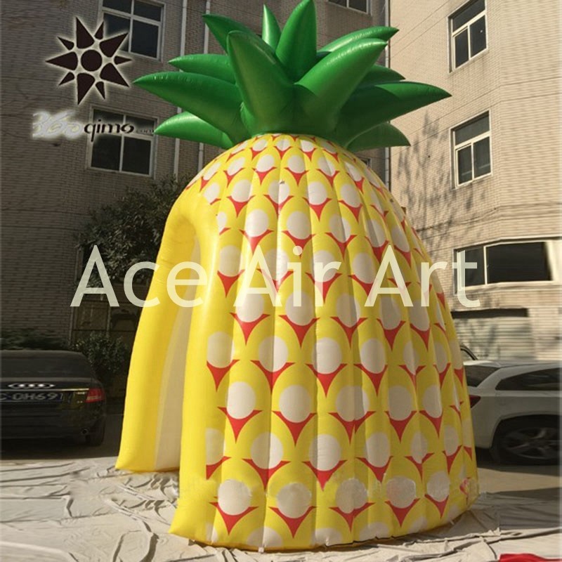 cheap vivid inflatable promotion booth inflatable pineapple tent