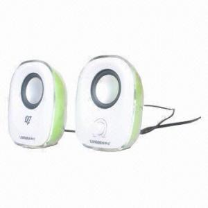  Transparent Colorful Mini Speakers, Output of 3 x 2W Manufactures