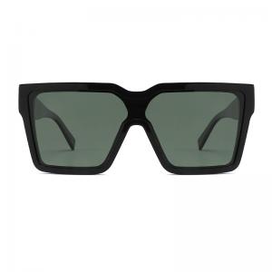  Big Square Acetate Sunglasses Block UV , 145mm Rectangular Frame Sunglasses Manufactures