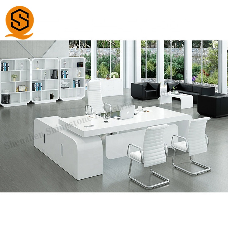 China High Strength Solid Surface Office Furniture Executive Office Desk SGS Certificated on sale
