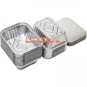 China 6a Catering Aluminium Foil Food Container Take Away Box With Lids on sale