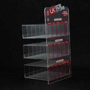  E Liquid 3 Tier Acrylic Retail Display Stands 200PCS For Adevertisement Manufactures