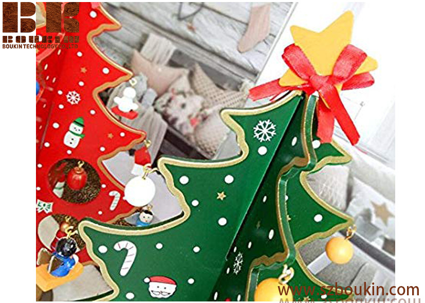 China christmas tree shop Holiday Gifts  Office Checkout Desktop Decoration green,red on sale