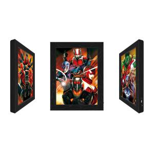  Outdoor LED 3D Lenticular Pictures With Marvel Movie Character Manufactures