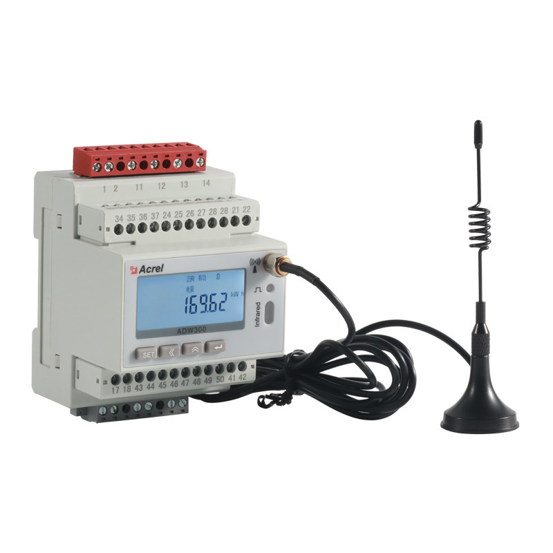  ADW300 Din Rail RS485 And 470MHZ Wireless Power Meter CE Certification Manufactures