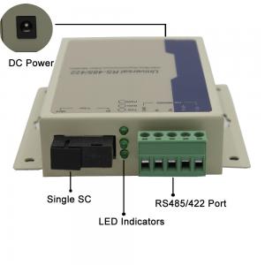  Duplex ST Connector RS485 To Fiber Media Converter 20km For CCTV Fire Alarm System Manufactures