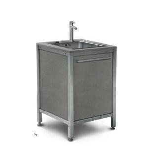 China Moistureproof Aluminium 304SUS Modular Kitchen Cabinets With Wheels on sale