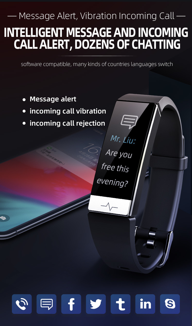 IP68 Nordic 52832 Intelligent Bluetooth Smartwatch