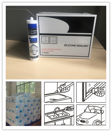  Low Shrinkage Waterproof Silicone Sealant Age Resistant Liquid Silicone Glue Manufactures
