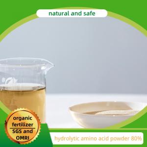  Yellow Amino Acid 80% Powder Formula For Compound Liquid And Powder Fertilizer Manufactures