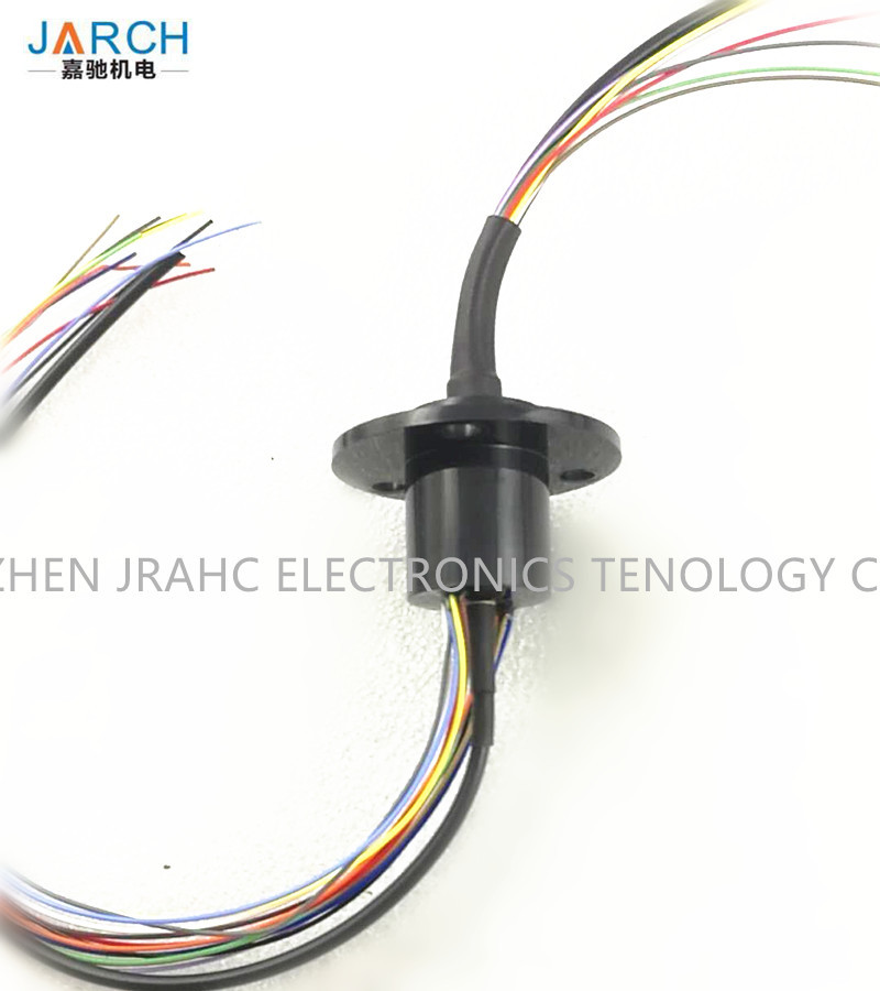  Flange 12 Circuits Capsule Slip Ring , High Frequency Slip Ring For HD Video Manufactures