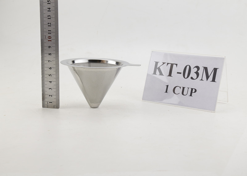  1 Cups Stainless Pour Over Coffee Dripper For Osaka , Logo Customized Manufactures