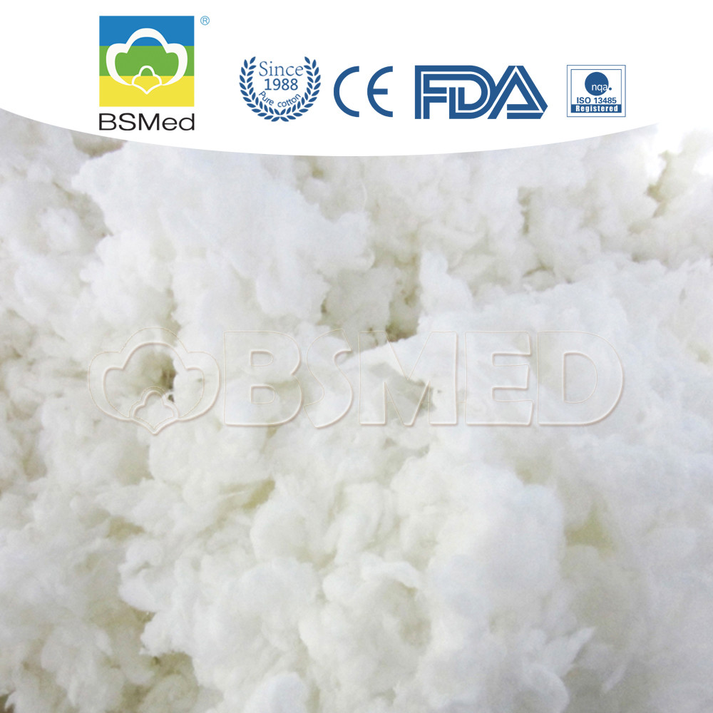  Bleached 100% Cotton Raw Material , First Aid Organic Cotton Material Manufactures