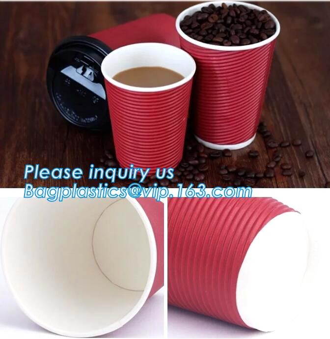  disposable cup/vending paper cup/custom coffee cups,ripple wall disposable paper cup custom logo printed hot coffee cups Manufactures