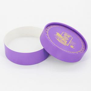 China Custom Luxury Spot UV Printing Small Round Cardboard Boxes Packaging Jewelry on sale
