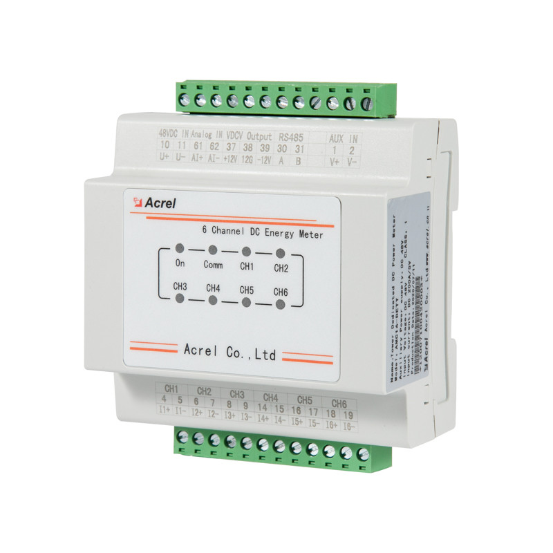  Acrel AMC16-CETT DC Energy meter base station for 5G tower six circuits measurement din rail meter sub-metering solution Manufactures