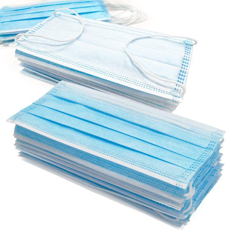  Anti Germs Disposable Surgical Mask , 3 Ply Disposable Blue Earloop Face Mask Manufactures