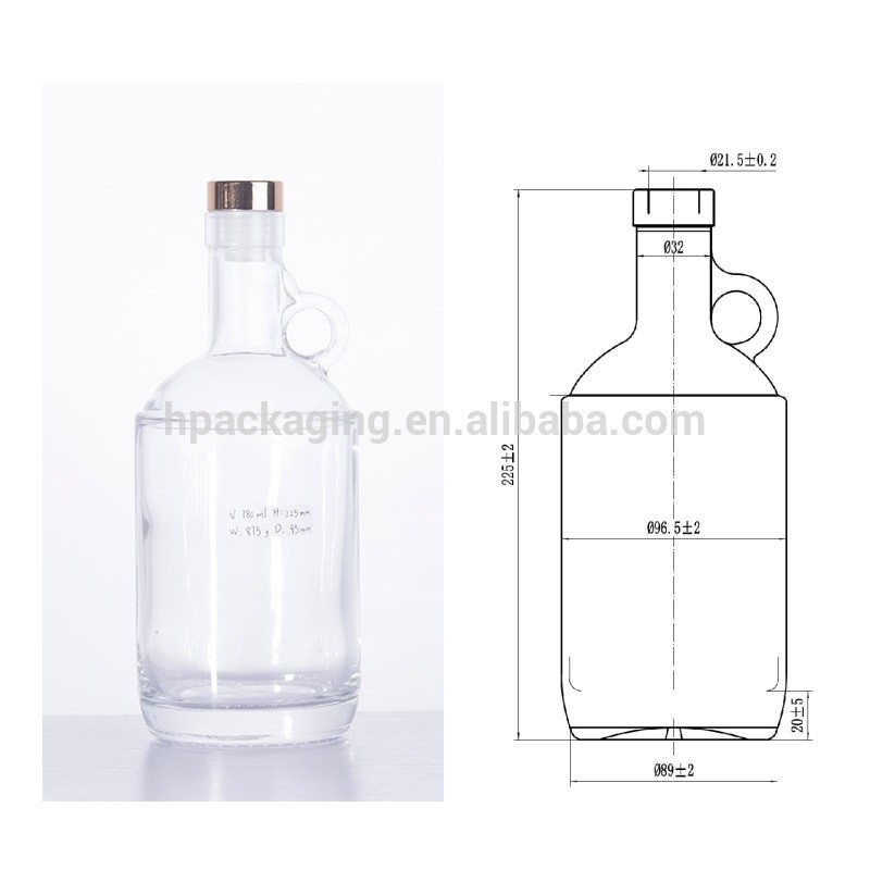China high-class 750ml extra flint glass wine bottle glass alcohol bottle china manufacturer on sale