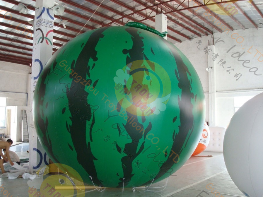  customized Inflatable helium fruit product balloon, including 4m Watermelon / cherry / apple for sales promotion Manufactures