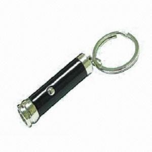  LED Keychain Light Made of Copper, Five Coating Colors Available Manufactures