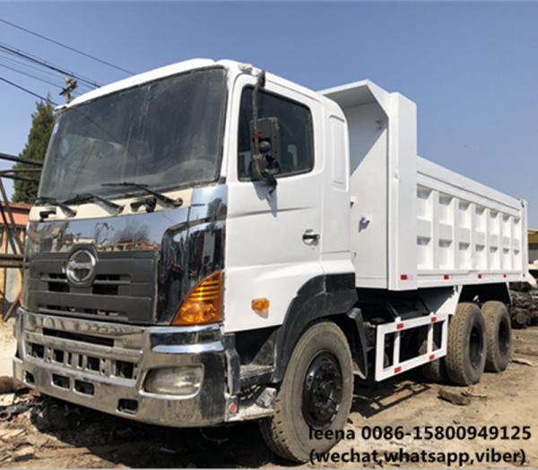Quality used hino 700 series 25-30ton dump truck 350 hp  16 cbm  dump box made in 2012 for sale
