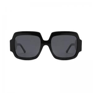  Thick Square Acetate Sunglasses , Retro Oversize Square Frame Acetate Sunglasses Manufactures