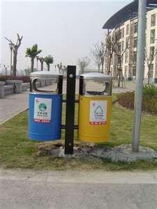 China Stainless steel waste bins outdoor for park, garden, school on sale