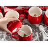 Buy cheap 350ml 13x9.5x9cm Glaze Christmas Ceramic Mugs from wholesalers