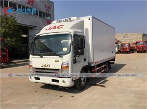 China JAC 4X2 5T Refrigerator Box Truck For Transporting Frozen Fish on sale