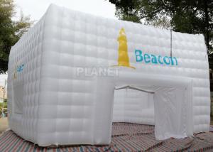  Large White Inflatable Cube Tent 420 D Oxford Cloth Apply To Trade Show Manufactures