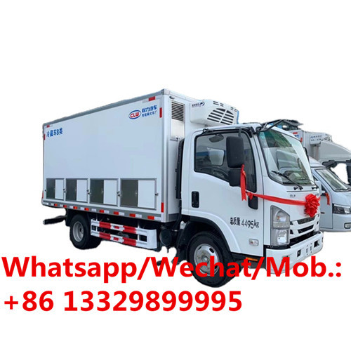 China China supplier of day chick transproted box truck for sale, new cheaper customized baby chick refrigerated van truck on sale