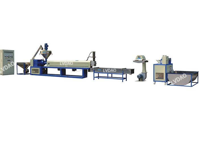 Power 45kw PP CE Caco3 pelleting extruder line LDB SJP 120 plastic recycling equipment 240-400kg/h for sale