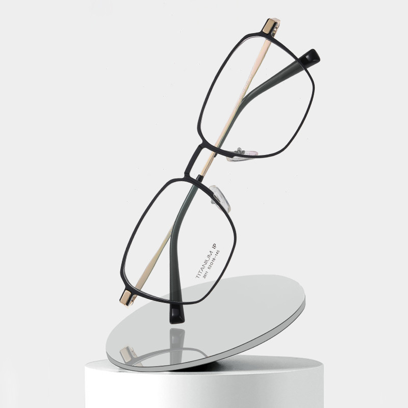  Non Prescription Titanium Cable Temple Eyeglasses Clear Lenses CE Manufactures
