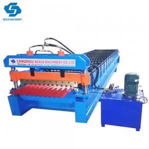 China                  Color Steel Corrugated Roof Sheet Roll Forming Machine Used in Philippine              on sale