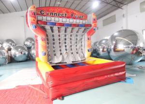  0.55mm PVC Outdoor Sport Rental Party Inflatable Score Connect Four 4 In a Row Basketball Shooting Game Manufactures