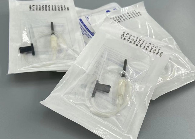  Black 22G Venous Blood Collection Needle Blood Sample Collection Syringe Manufactures