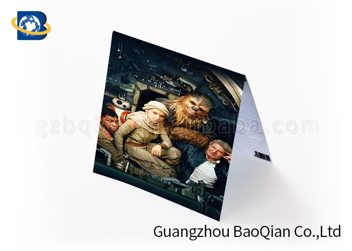  Gift Lenticular Greeting Cards Beautiful Picture 4 Color 3D UV Printing Manufactures