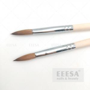  Size 6 Extension Nails Natural Wood 100% Kolinsky Acrylic Nail Pencil Brush Manufactures