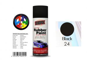  Head Light Black Color Rubber Coat Spray Paint For Wheel Brushing APK-8201-24 Manufactures