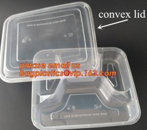  Disposable Plastic 4 Compartment Food Thermal Lunch Container Box,Plastic Takeaway Food Box with conjoined cover bagease Manufactures