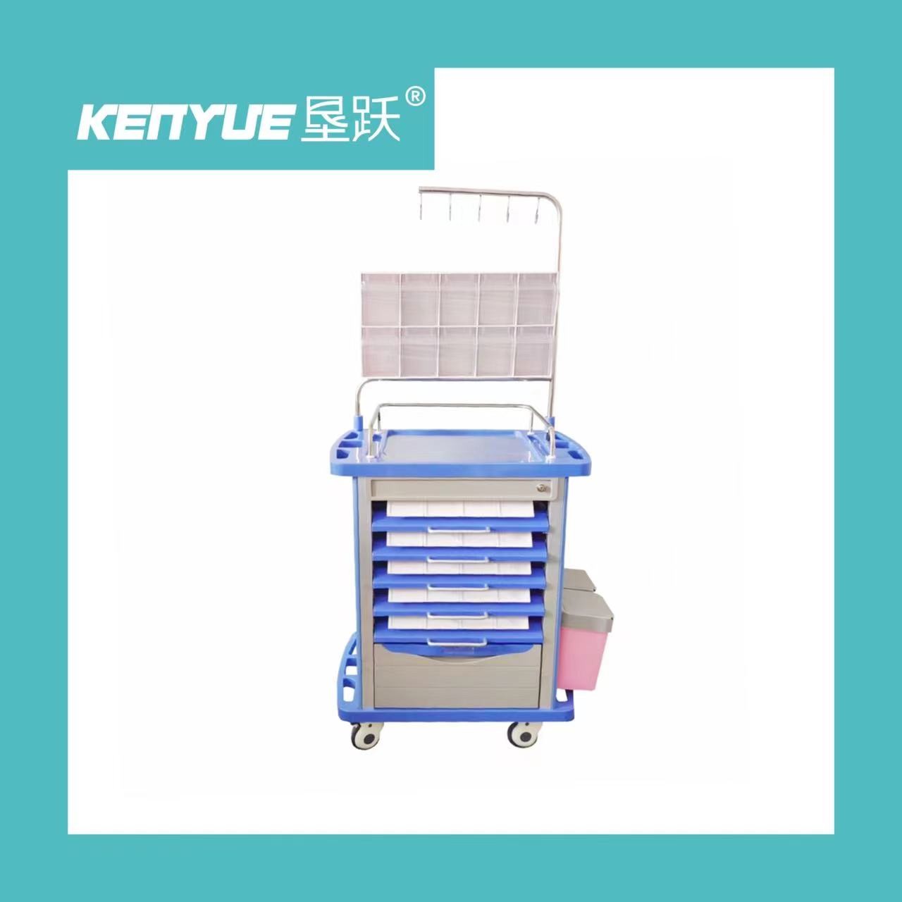 Buy cheap Hospital Drug Delivery Vehicle With Wheel Blue Drug Delivery Vehicle from wholesalers