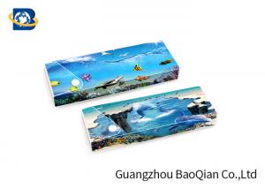  Customized PET 3D Lenticular Ruler Stationery , Lenticular Printing Service Manufactures
