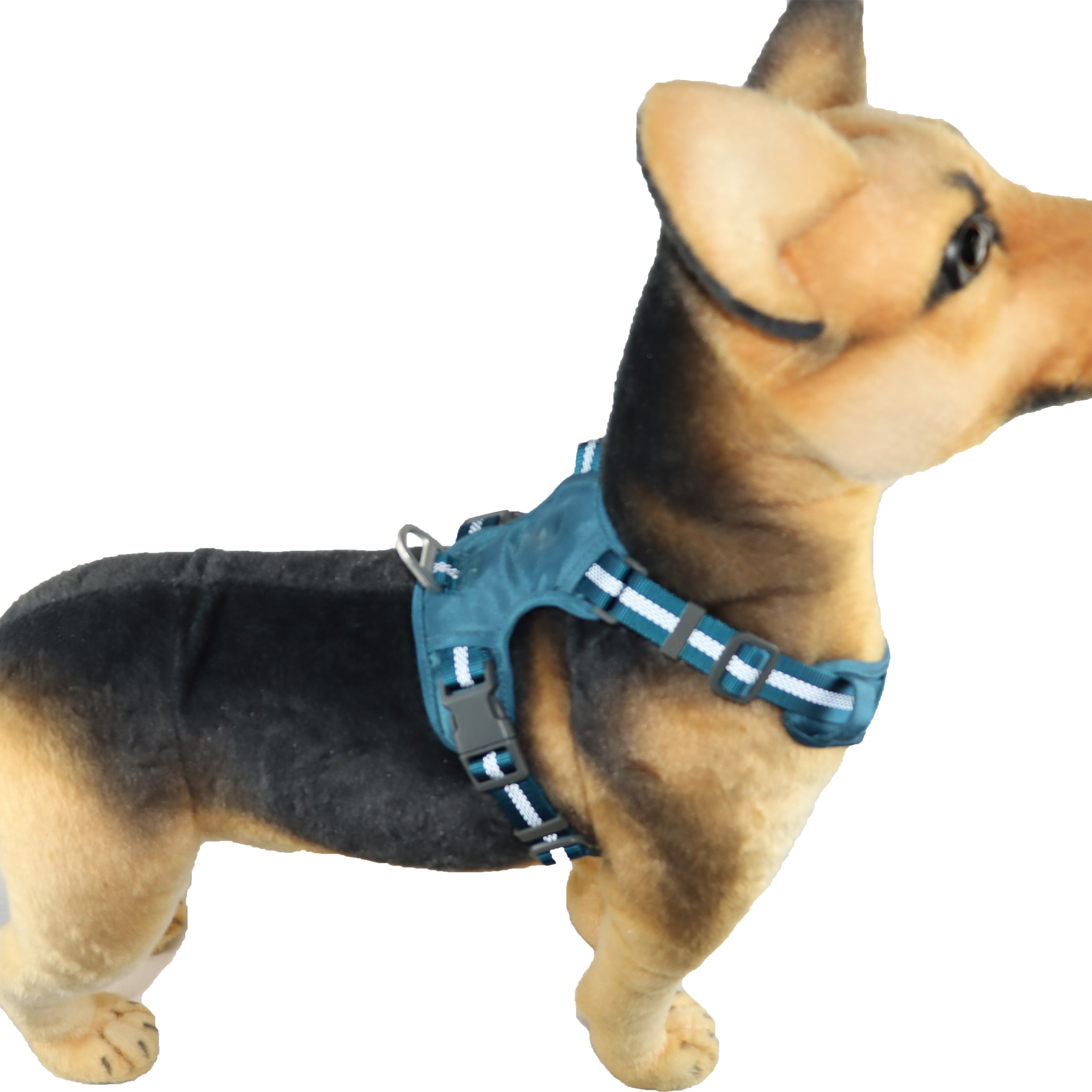 China 16 Inches Custom Blue Emergency Escape Proof Dog Harness For Small Dogs Tear Proof Anti Escape on sale